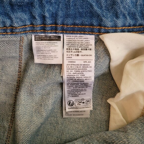 Levi's Full-Length Denim Overalls, Midwash, Size S - Picture 15 of 16